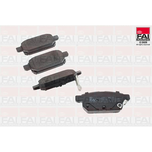 FAI Rear Brake Pad Set fits Suzuki Baleno 2016 on 1.2