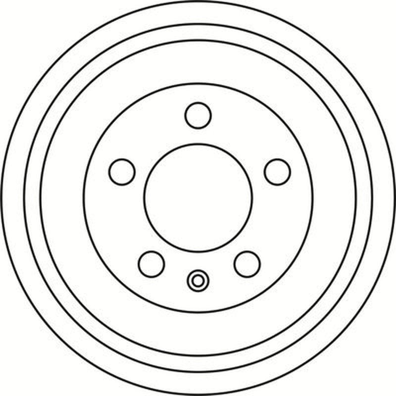 Abtex Brake Drum Assembly Rear fits Audi A2 2000-2005 1.2 1.4