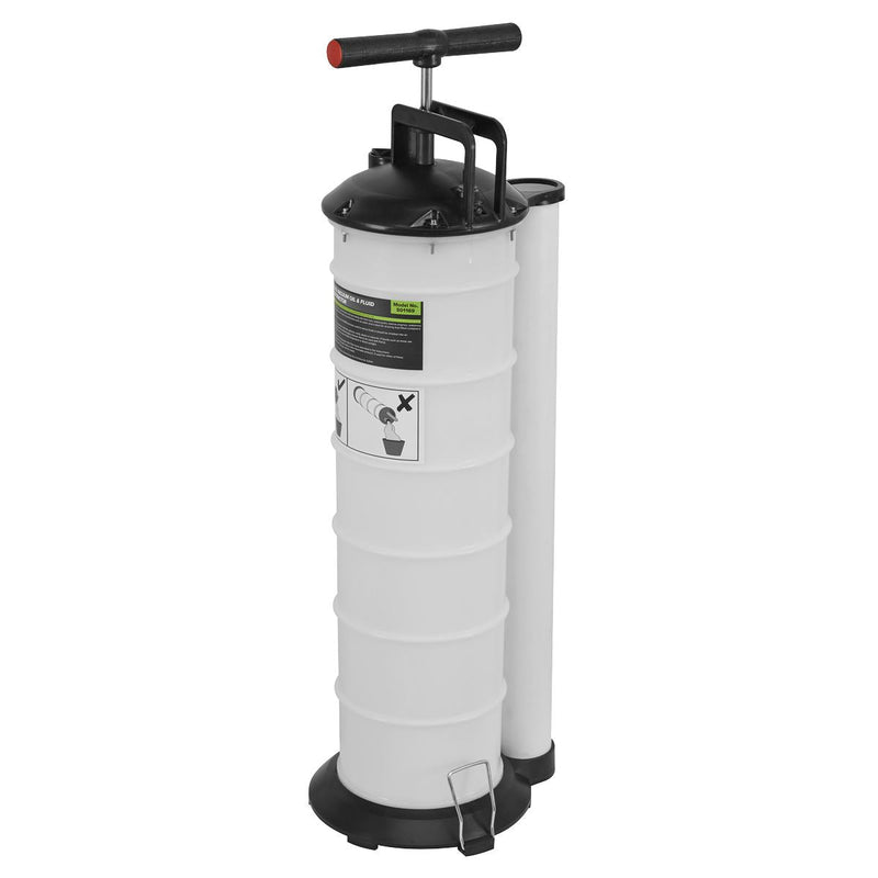 Sealey Vacuum Oil & Fluid Extractor Manual 6.5L S01169 Sealey - Dynamic Drive