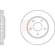 Apec 2 x Vented Front Brake Discs SDK6598-x2