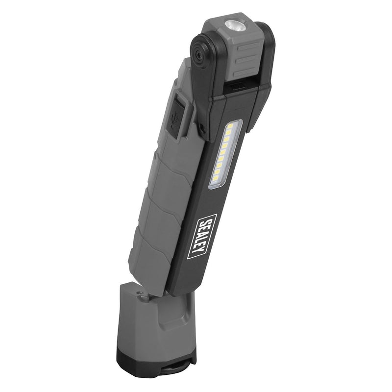 Sealey Rechargeable 360 Inspection Light 10W & 2 x 4W SMD LED - Grey LED3605GR Sealey - Dynamic Drive