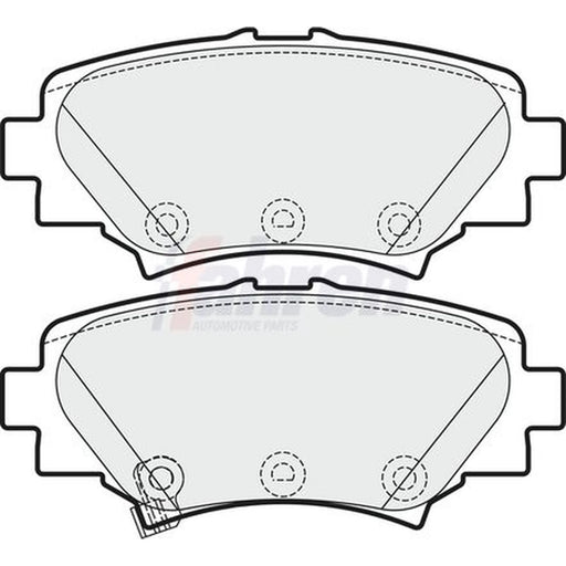 Fahren Rear Brake Pad Set FBP3748