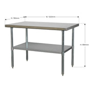 Sealey Stainless Steel Workbench 1.2m Sealey  - Dynamic Drive