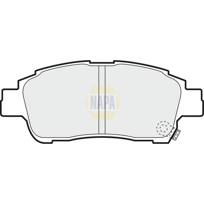 NAPA Front Brake Pad Set fits Toyota Yaris/Vitz 1999-2005 1.0 1.3 1.4