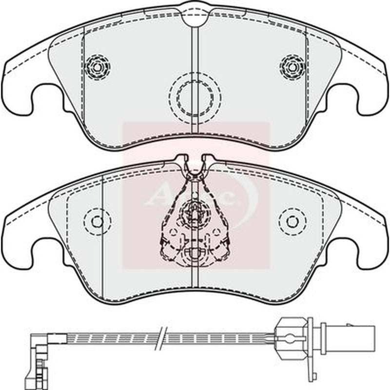 Apec Front Brake Pad Set fits Audi A4 Allroad B8 2009-2016 2.0 3.0