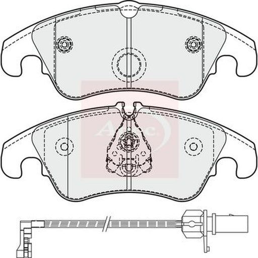 Apec Front Brake Pad Set fits Audi A4 Allroad B8 2009-2016 2.0 3.0