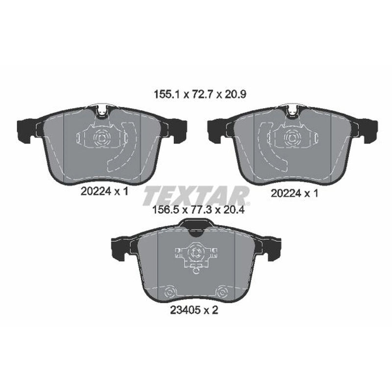 Textar Front Brake Pad Set 2022401