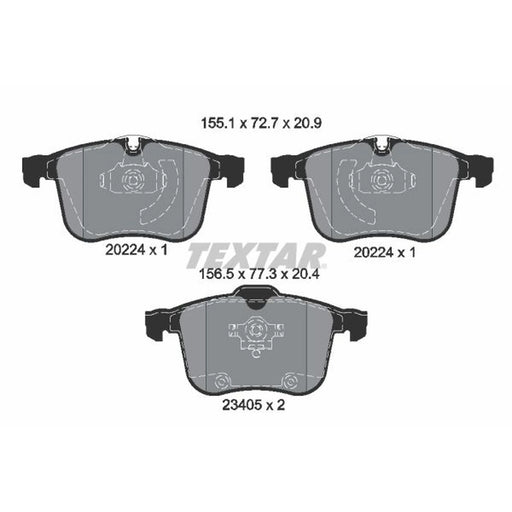 Textar Front Brake Pad Set 2022401