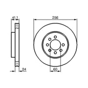 Bosch Front Brake Vented Discs & Pads fits Daewoo Nubira 1997-2003 1.6 2.0