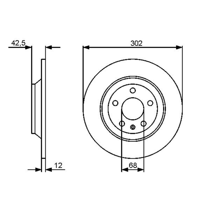 Bosch Rear Brake Discs & Pads fits Audi A6 Allroad C6 2006-2011 2.7 3.0 3.2 4.2