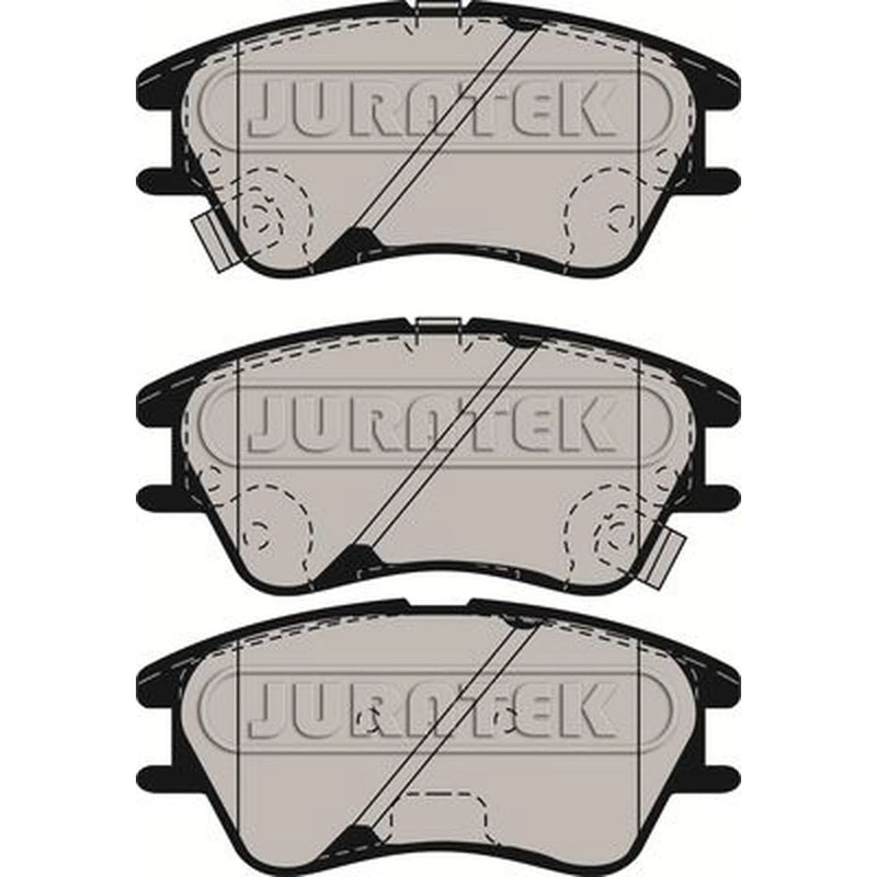 Juratek Front Brake Pad Set fits Hyundai Amica / Atoz 1998-2010 1.0 1.1