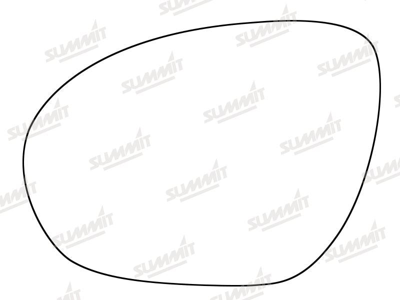 Summit Heated Base Plate With Blind Spot Mirror Glass fits Nissan Juke 10 to 14 LHS Summit - Bars 4 Cars