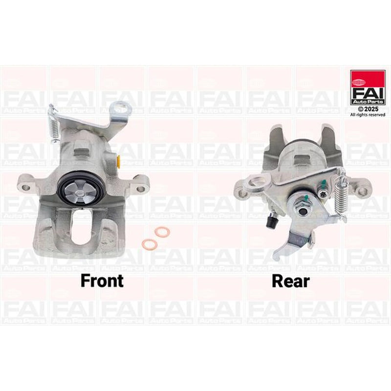 FAI Brake Caliper Assembly Rear Left fits Ford Focus I 1998-2004 1.4 1.6 1.8 2.0