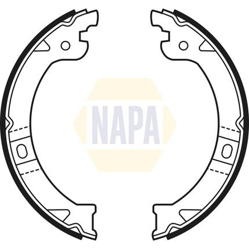 NAPA Parking Brake Shoe Set fits Chrysler Tacuma 1995-2001 2.0 2.4 2.5 3.0 3.3