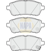 NAPA Front Brake Pad Set fits Mazda 2 2007-2015 1.3 1.4 1.5 1.6
