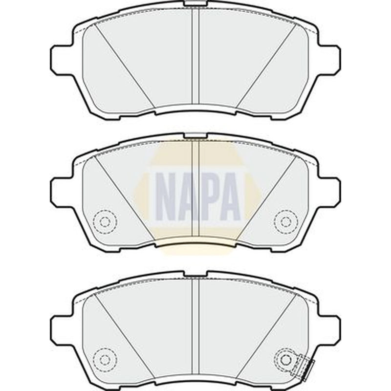 NAPA Front Brake Pad Set fits Mazda 2 2007-2015 1.3 1.4 1.5 1.6
