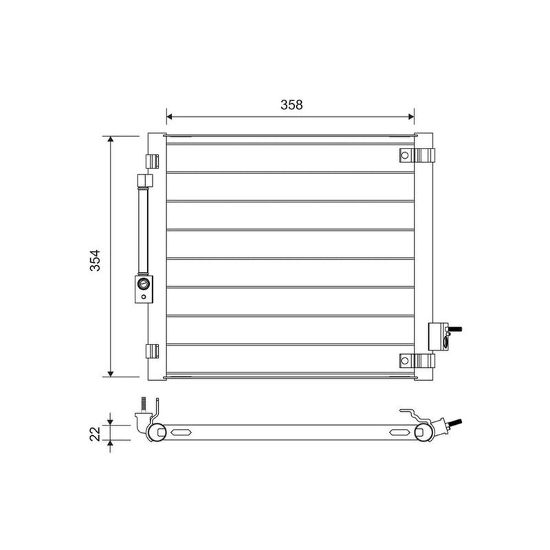 Valeo Air Conditioning Condenser 822759