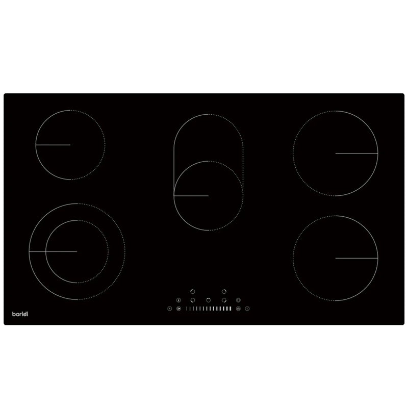 Baridi Ceramic Hob DH389 90cm 9000W with 5 Cooking Zones
