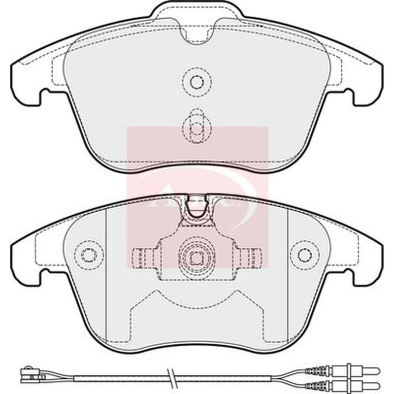 Apec Front Brake Pad Set fits Citroën C5 III 2008-2017 1.6 1.8 2.0