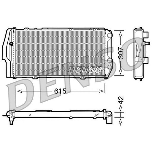 Denso Engine Radiator fits Audi 100 C2 1976-1984 1.6 1.9 2.0 2.1