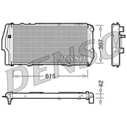 Denso Engine Radiator DRM02003