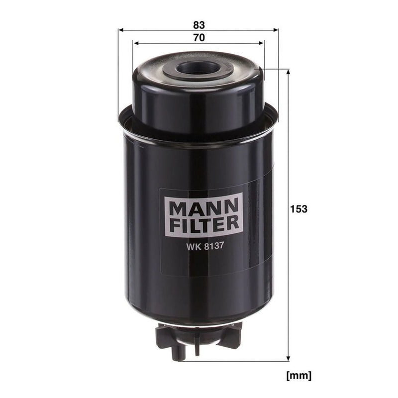 MANN-FILTER Fuel Filter Element fits New Holland Tm 2002-2007