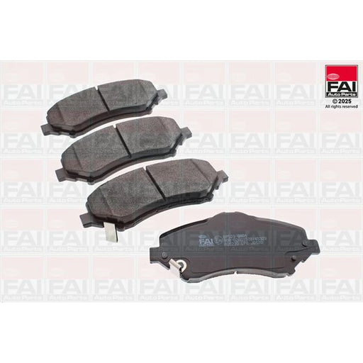 FAI Front Brake Pad Set fits Chrysler Grand Voyager V 2007 on 2.8 3.8
