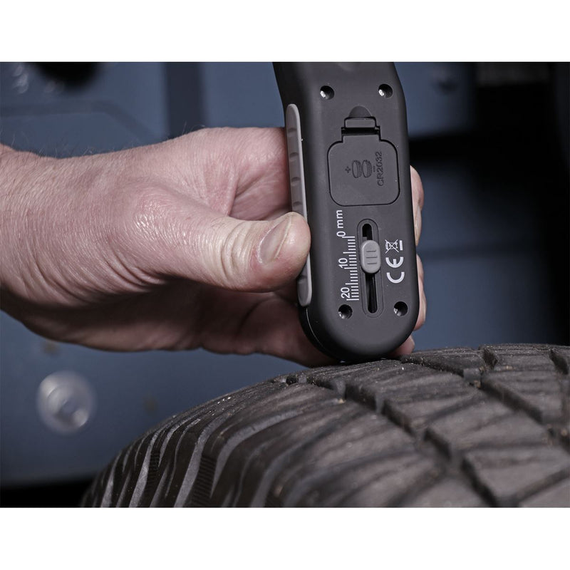 Sealey Digital Tyre Pressure & Tread Depth Gauge TSTPG11 Sealey - Dynamic Drive