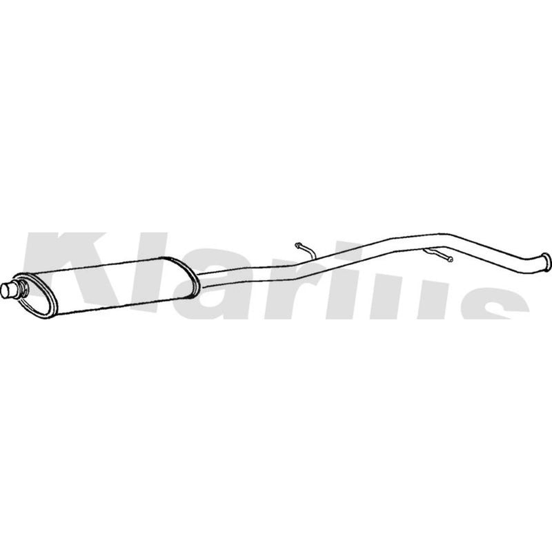 Klarius Box With Centre Pipe Centre fits Peugeot 406 2000-2004 1.8