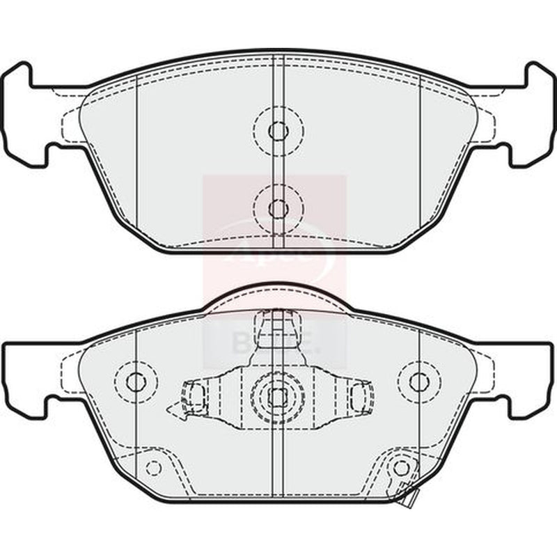 Apec Front & Rear Pads fits Honda Civic X 2016-2022 1.0 1.5 1.6