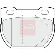 Apec Rear Brake Pad Set fits Land Rover Defender 1998-2016 2.2 2.4 2.5