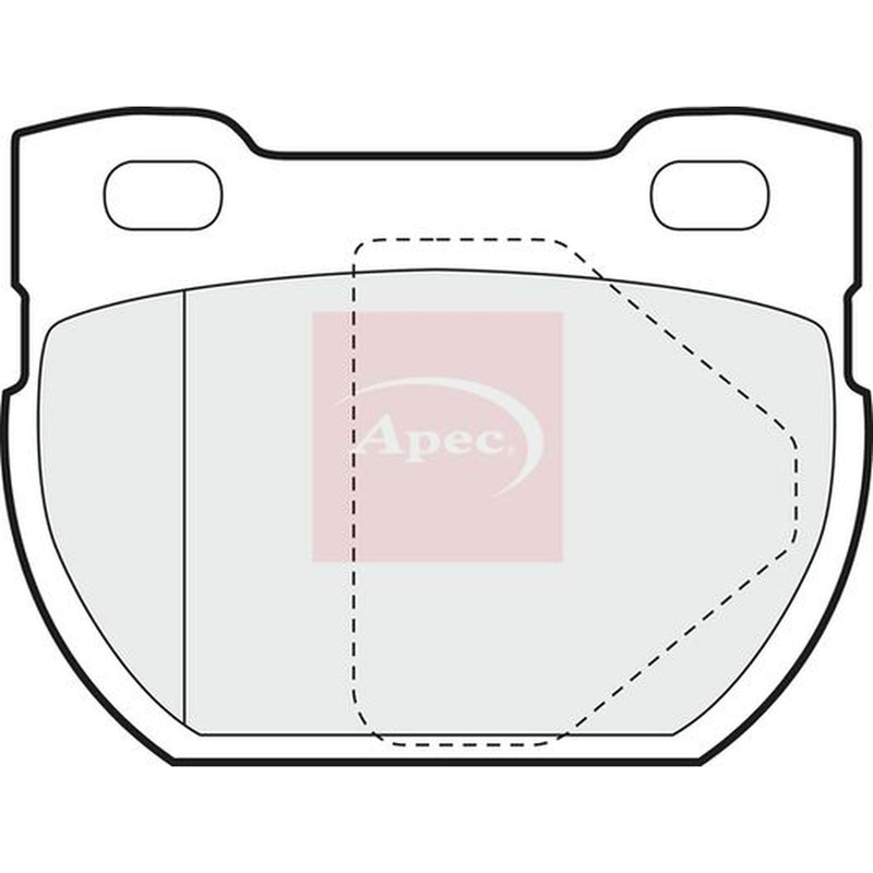 Apec Rear Brake Pad Set fits Land Rover Defender 1998-2016 2.2 2.4 2.5