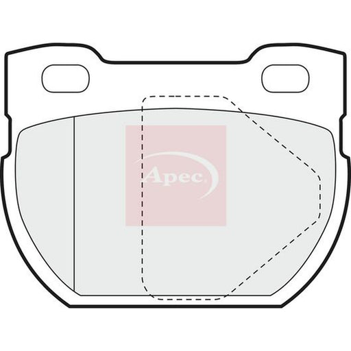 Apec Rear Brake Pad Set fits Land Rover Defender 1998-2016 2.2 2.4 2.5