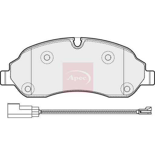 Apec Front Brake Pad Set fits Ford Tourneo Custom V362 Bus 2020-2023 1.0