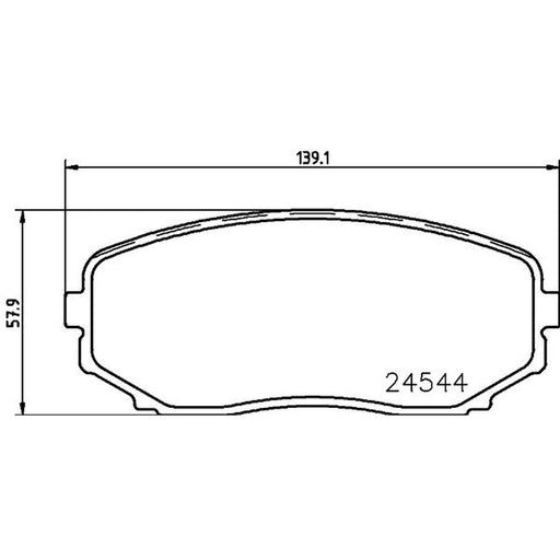 DON Front Brake Pad Set fits Mazda CX-7 2007-2013 2.2 2.3 2.5
