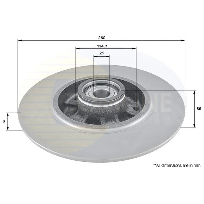 Comline Front & Rear Brake Discs & Pads fits Renault Megane III 2013-2015 2.0