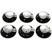 Thetford Oven, Grill Hob Knob Kit Black & Chrome for Enigma Cookers (SSPA1204 Thetford - Dynamic Drive