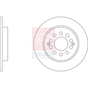 Apec Rear Brake Solid Discs & Pads fits MG Zs SUV 2017 on 1.0 1.5