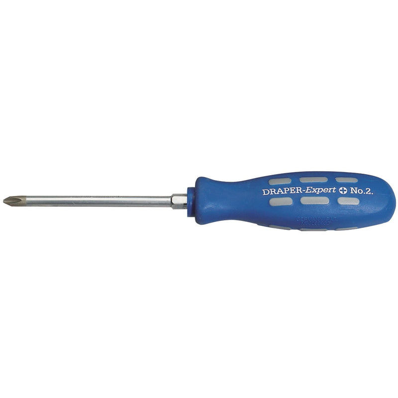 Draper Cross Slot Mechanic's Screwdriver, 100mm, No.2 (Sold Loose) 67859 Draper - Dynamic Drive