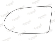 Summit Stick-On Standard Mirror Glass fits Vauxhall Zafira 99 on LHS Summit - Bars 4 Cars