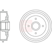 Apec Brake Drum Assembly Rear DRM9986