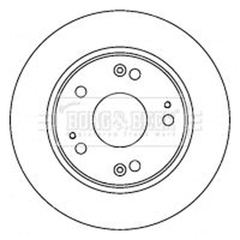 Borg & Beck Rear Brake Discs & Pads fits Honda Accord VII 2003-2008 2.0 2.2 2.4