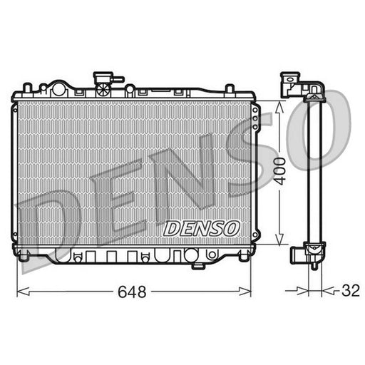 Denso Engine Radiator fits Mazda 626 1982-1992 1.6 1.8 2.0 2.2