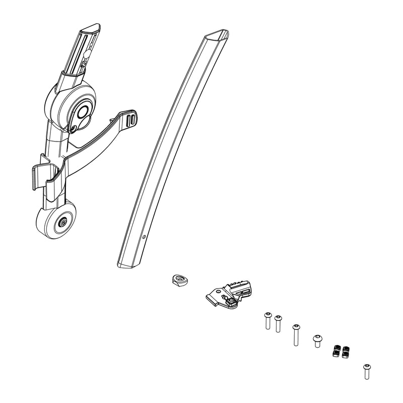 Thule Back Frame Left Spare Part for Chariot Cab (2017-2020)