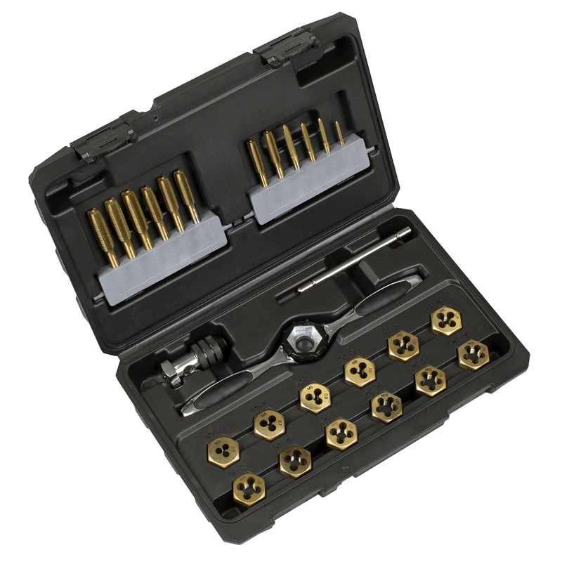 Sealey Premier Titanium Coated Tap & Die Set 26 Piece AK3026
