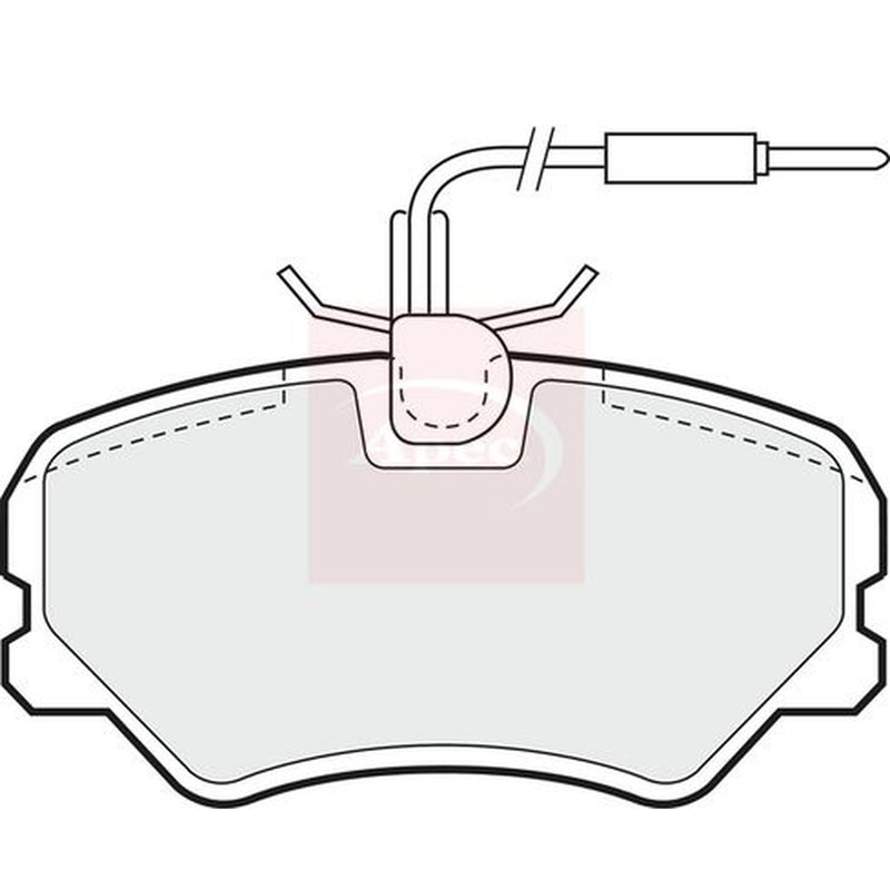 Apec Front & Rear Pads fits Citroën Zx 1992-1997 2.0