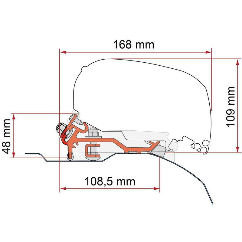 Fiamma F80 Kit for Ducato Low Profile (H2 L2/L3) 2006 On Black Fiamma - Dynamic Drive