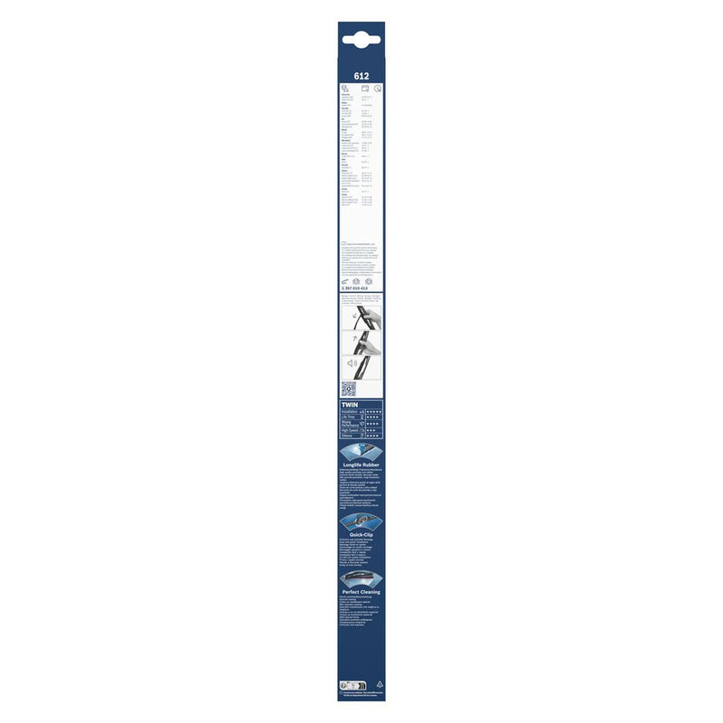 Bosch Eco Front Wiper Blade Set 600mm + 400mm — 612 fits Chevrolet Captiva