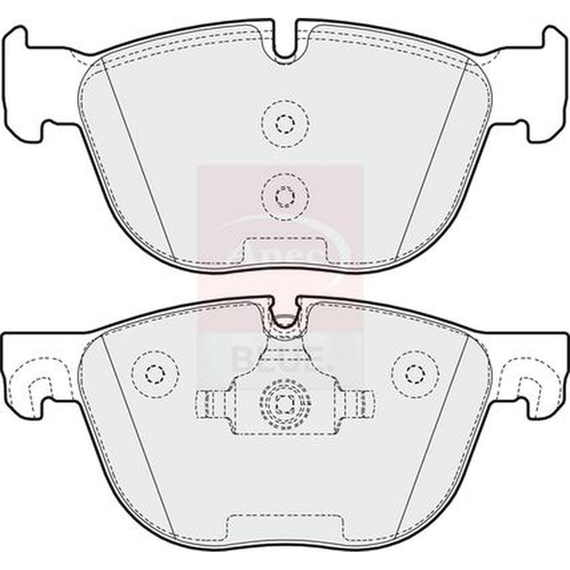 Apec Front Brake Pad Set fits BMW X4 2015-2018