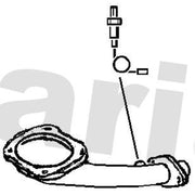 Klarius Exhaust Pipe OD fits Suzuki Swift III 2005-2012 1.3 1.5